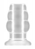 No.51 - Large Hollow Tunnel Butt Plug - 5 Inch - Translucent